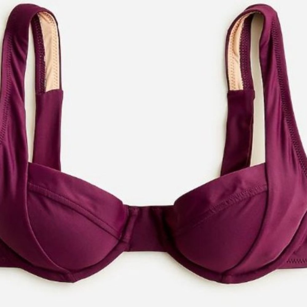 J.Crew Cross-back Underwire Bikini Top size 42DD